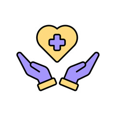 Icon a healthcare, isolated against a clean background.