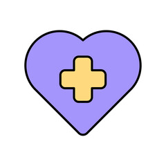 Obraz premium Icon a health, isolated against a clean background.