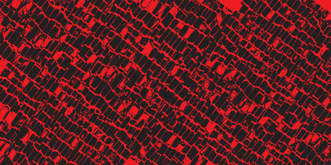 Old scratched  black paint surface wide texture. Dark scarlet color gloomy grunge abstract background.