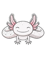Axolotl coloring book far kids pages