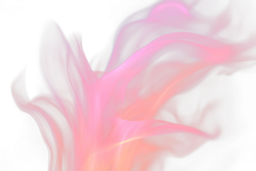 Abstract pink and orange smoke swirls on Transparent background. (2)
