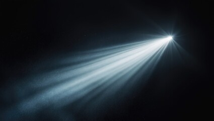 Spotlight on stage or beams of light isolated against a black background.