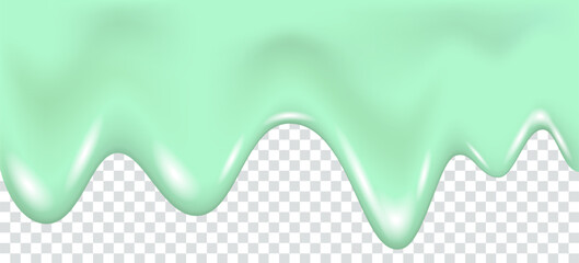 Dripping matcha tea or mint pistachio ice cream.