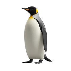 Obraz premium Realistic Illustration of an Emperor Penguin Standing Proudly