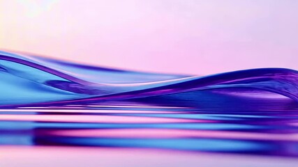 Colorful liquid neon waves smoothly morph and flow on a reflective surface - Powered by Adobe