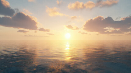 Naklejka premium Soft Serenity – Dreamy Sky & Gentle Sunlight Aesthetic