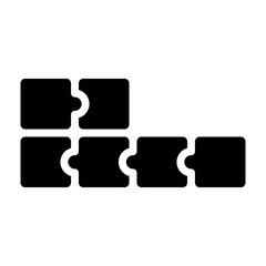 Puzzle game icon vector illustration for ui ux needs