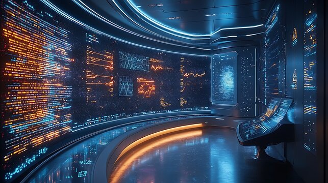 Futuristic wellness technology center showcasing epigenetic data visualization platforms personalized health intervention tools and AI driven biomarker trackers for total health control