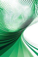 Obraz premium Abstract Green Curved Lines and Dotted Pattern Background