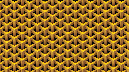 Background vector of tartan fabric motifs with dominant colors of red and yellow. Can be used for presentation backgrounds, printed materials etc.