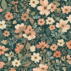 Abstract batik tie-dye textile pattern - Illustration