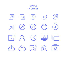 simple icon set 