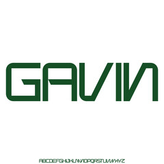 Modern minimalist sans serif alphabet display font vector for branding design