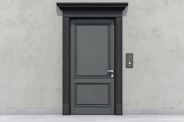 Trendy 2025 color on door frames simple yet elegant home entry.