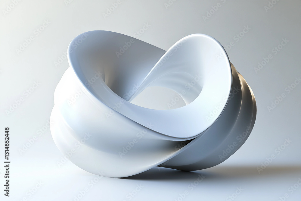 Fototapete generated with ai 3d rendering, abstract virtual illusion design