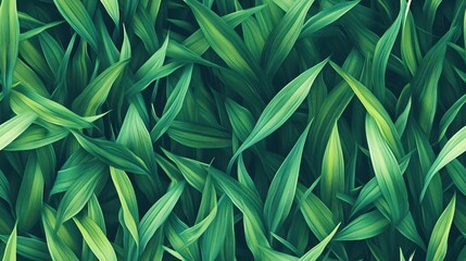 Lush Green Leaves Background Texture