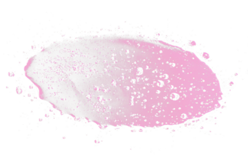 Pink liquid splash with droplets on Transparent background.