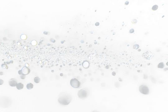 Sparkling silver particles on Transparent background.