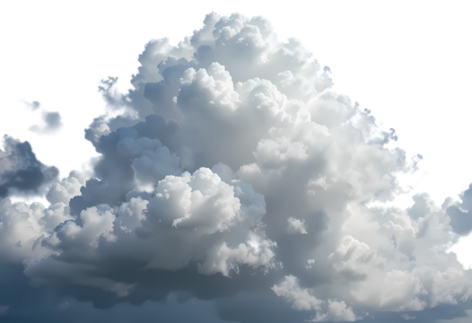 white clouds isolated on white or transparent 