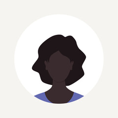 Vector flat illustration. Avatar, user profile, person icon, profile picture. Suitable for social media profiles, icons, splash screens and as a template.