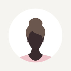 Vector flat illustration. Avatar, user profile, person icon, profile picture. Suitable for social media profiles, icons, splash screens and as a template.