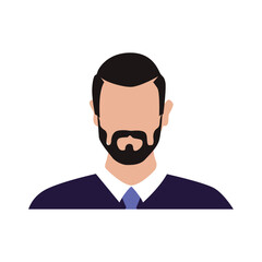 Vector flat illustration. Avatar, user profile, person icon, profile picture. Suitable for social media profiles, icons, splash screens and as a template.