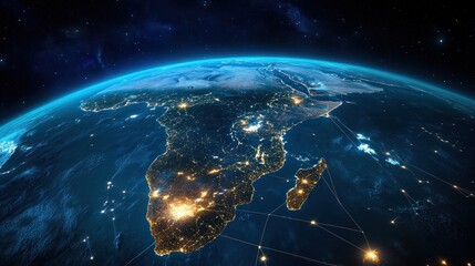 Africa at Night: A Stunning Satellite View of Earth's Continent