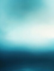 Obraz premium Serene gradient of turquoise and white creating a calming visual experience with soft light and smooth transition ideal for backgrounds