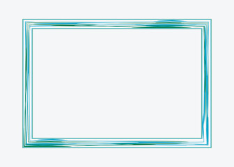 Vector luxury photo frame border design, certificate border, resume border frame with blue color