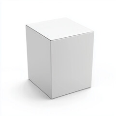 Simple and Clean White Package Box Template for Product Packaging Design, white cardboard box