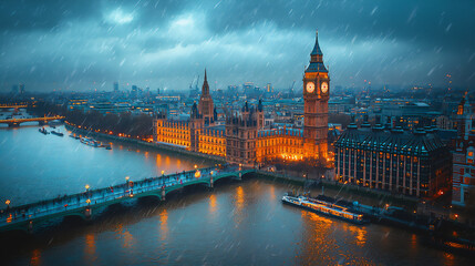 Obraz premium natural light close-up shot P Aerial view of