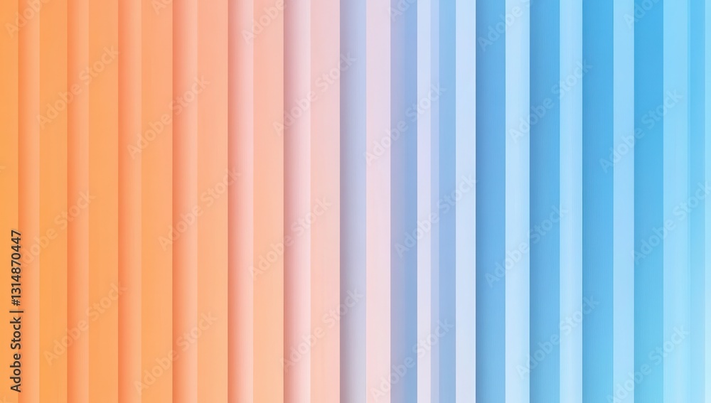 Poster soft gradient abstract background with vertical stripes in warm and cool tones for creative projects