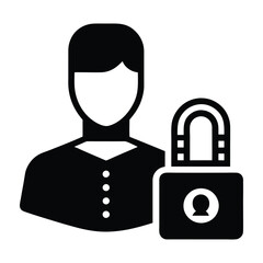 Person Using Two Factor Authentication Method Flat Vector Silhouette