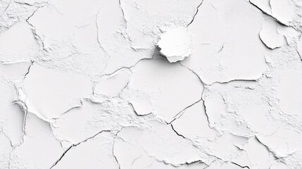 Obraz premium White Cracked Texture Background Abstract Grunge Wall