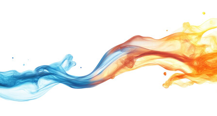 Fototapeta premium abstract colorful line wave background isolated on transparent background.