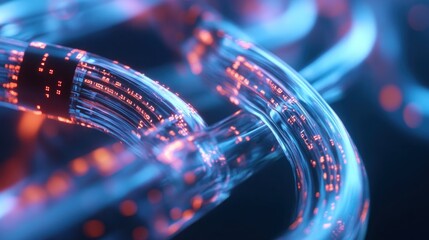 Abstract digital network chain