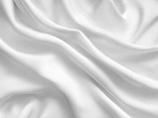 Fototapeta premium Soft and Smooth White Fabric Background for Luxurious and Minimalist Designs, white silk background