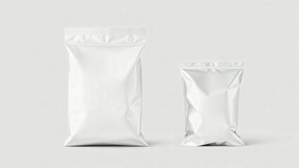 Silver, pouch, standing, package, bags of different shapes and sizes. mock up, pack, Plastic, packaging, mockup, branding, templates, food, zip, blank, chips, snack, © Icon and Mockup