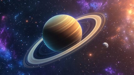 Fototapeta premium Celestial body exploration concept art