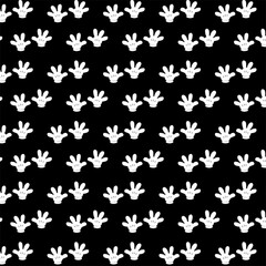 Fototapeta premium black background with stylish little white hands