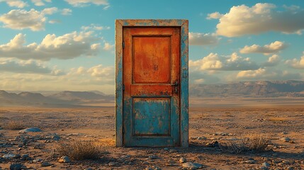 only door in the desert show their beauty 