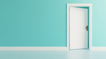 Open Door in Teal Room