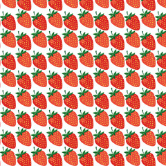 Seamless Strawberry Pattern – Fresh and Juicy Fruit Design