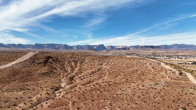 Las Vegas Drone Video Aerial Nevada Desert Landscape
