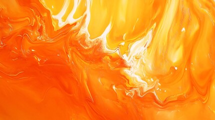 Vibrant Orange Abstract Art Background