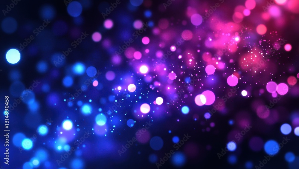 Aufkleber vibrant and colorful bokeh background with soft lights and glowing effects for creative design and a