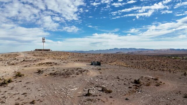 Las Vegas Drone Video Aerial Nevada Graffiti House in the Desert