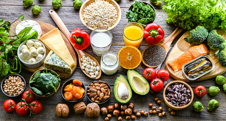 Food products recommended for osteoporosis and healthy bones