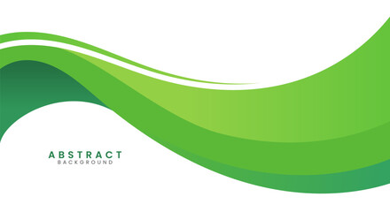 Green creative wave business banner background