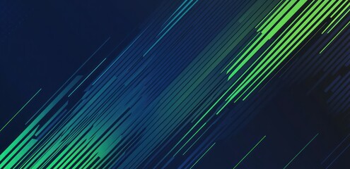 Abstract green and navy blue background with diagonal lines vector presentation 